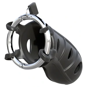 Cușcă Penis Silicone Block Negru Cușcă Penis Silicone Block Negru pe Denysa.ro