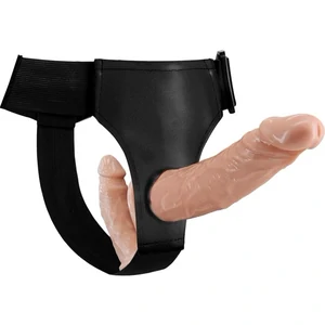 Dildo Dublu Realist Cu Ham Curatare Ham Strap On Dublu