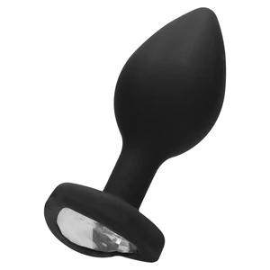 Diamond Heart Anal Plug Negru Regular Diamond Heart Anal Plug Negru Regular pe Denysa.ro