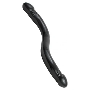 Dildo Double Header Smooth Negru Dildo Double Header Smooth Negru pe Denysa.ro
