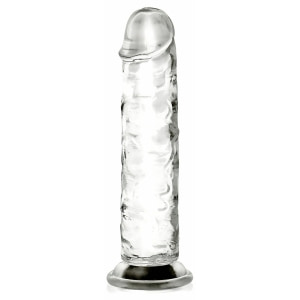 Dildo Transparent Cu Ventuza Dildo Realist Transparent 18 Cm