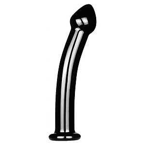 Dildo Just Fun Glass Romance 17cm Negru Dildo Just Fun Glass Romance 17cm Negru pe Denysa.ro