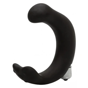 Vibrator Prostata Cu Design Curbat C Stimulator Prostata Rezistent La Apa Negru