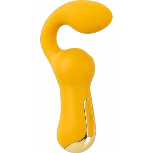 Vibrator Pentru Stimulare Externa Si Interna Simultana Vibrator Dublu Curbat 2 Motoare Reincarcabil Usb