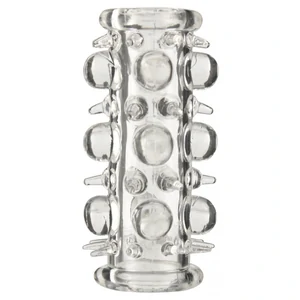 Extensie Peniana Flexibila Transparent Silicon Manson Penian Cu Noduli Pentru Stimulare
