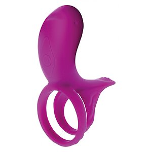 Inele Pentru Penis Inel Dubla Stimulare Couples Stimulator Ring Fuchsia