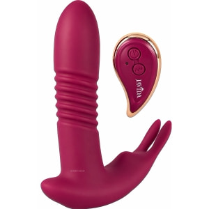 Vibrator Cu Functia De Impingere Si Rotatie Perle Vibrator Cu Telecomanda Pana La 5 Metri