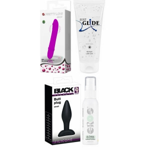 Kit Aventură Intensă: Plug, Lubrifiant și Vibrații Kit Aventură Intensă: Plug, Lubrifiant și Vibrații pe Denysa.ro