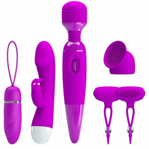 Kit Purple Desire 4 Piese Vibratoare Pentru Stimulare Variată Mov Kit Purple Desire 4 Piese Vibratoare Pentru Stimulare Variată Mov pe Denysa.ro