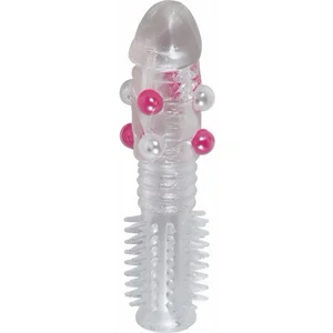 Manson Penis Silicon Transparent Manson Cu Bile Pentru Stimulare