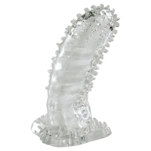 Extensie Penis Transparent Cu Noduli Manson Penis Pentru Stimulare Vaginala Si Clitoriana