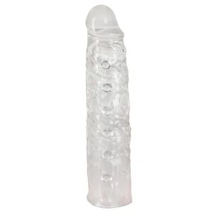 Manson Prelungitor Penis Transparent Extra Lung Prelungitor Penis Transparent 22 Cm Dimensiuni Reale