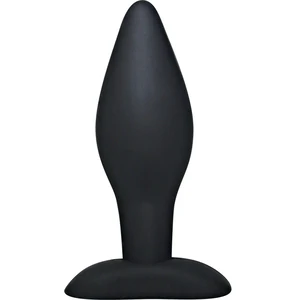 Dop Anal Din Silicon Negru Plug Anal Pentru Incepatori Silicon