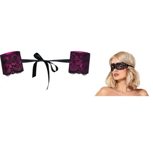 Pachet Cătușe Obsessive Roseberry Mov + Mască Obsessive A710 Negru Pachet Cătușe Obsessive Roseberry Mov + Mască Obsessive A710 Negru pe Denysa.ro
