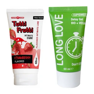 Pachet Gel Ejaculare Precoce Long Love 50ml + Lubrifiant Sex Oral Căpșuni 100ml Pachet Gel Ejaculare Precoce Long Love 50ml + Lubrifiant Sex Oral Căpșuni 100ml pe Denysa.ro