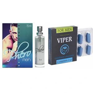 Pachet Parfum cu Feromoni Pheromen 15ml + Pastile Potență Viper FR 4 capsule Pachet Parfum cu Feromoni Pheromen 15ml + Pastile Potență Viper FR 4 capsule pe Denysa.ro