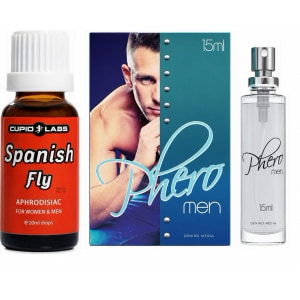 Pachet Parfum cu Feromoni Pheromen 15ml + Picături Afrodisiace Spanish Fly 20ml Pachet Parfum cu Feromoni Pheromen 15ml + Picături Afrodisiace Spanish Fly 20ml pe Denysa.ro