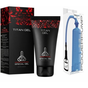 Pachet Promoțional Gel Titan 50 ml și Pompă Mărirea Penisului Pachet Promoțional Gel Titan 50 ml și Pompă Mărirea Penisului pe Denysa.ro