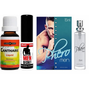 Pachet Putere și Atracție: Kit 3 produse pentru nopți epice Pachet Putere și Atracție: Kit 3 produse pentru nopți epice pe Denysa.ro