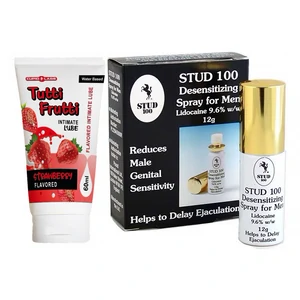 Pachet Spray Stud 100 Original + Lubrifiant Sex Oral Căpșuni 100ml Pachet Spray Stud 100 Original + Lubrifiant Sex Oral Căpșuni 100ml pe Denysa.ro
