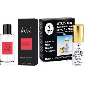 Pachet Spray Stud 100 Original + Parfum Feromoni Top Musk 75ml Pachet Spray Stud 100 Original + Parfum Feromoni Top Musk 75ml pe Denysa.ro