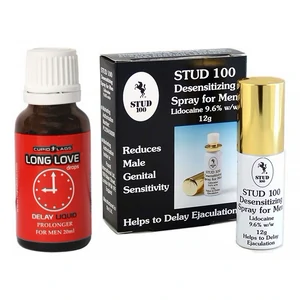 Pachet Spray Stud 100 Original + Picături Ejaculare Precoce Long Love 20ml Pachet Spray Stud 100 Original + Picături Ejaculare Precoce Long Love 20ml pe Denysa.ro