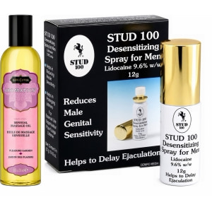 Pachet Spray Stud 100 Original + Ulei Masaj Grădina Plăcerii Kama Sutra 236ml Pachet Spray Stud 100 Original + Ulei Masaj Grădina Plăcerii Kama Sutra 236ml pe Denysa.ro