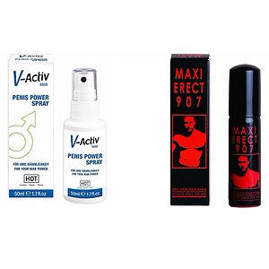 Pachet Spray V-activ Penis Power For Men 50ml + Spray Pentru Potenta Maxi Erect 907