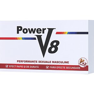Pastile Pentru Erectie Si Potenta Power V8 2cps