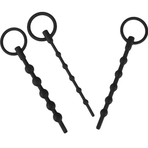 Penisplug Training Set X 3 Negru Dilatatoare Uretrale Set 3 Dimensiuni