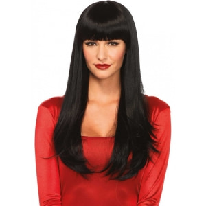 Perucă Bangin Long Straight Neagră Negru Perucă Bangin Long Straight Neagră Negru pe Denysa.ro