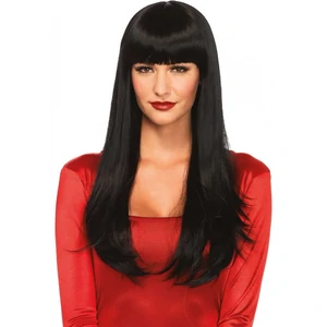 Perucă Bangin Long Straight Neagră Negru Perucă Bangin Long Straight Neagră Negru pe Denysa.ro