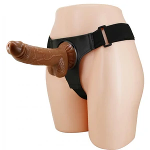 Ham Universal Cu Dildo Inclus Pentru Cuplu Ham Ajustabil Cu Dildo Realist 20 Cm