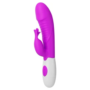 Vibrator Silicon Pentru Punct G Si Clitoris Pretty Love Vibrator Roz Pentru Punct G