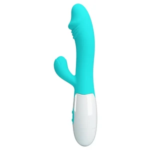 Pretty Love Snappy Vibrator Rabbit Verde Vibrator Cu Doua Motoare Pentru Stimulare Dubla