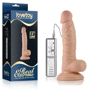 Real Extreme Vibrator 19 cm cu Ventuză Puternică Real Extreme Vibrator 19 cm cu Ventuză Puternică pe Denysa.ro