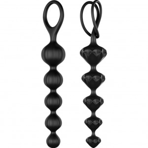 Set Bile Anale Satisfyer Beads Negru Set Bile Anale Satisfyer Beads Negru pe Denysa.ro
