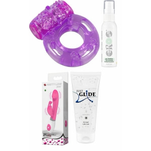 Set Complet Plăcere: Kit Vibrant, Lubrifiant și Igienă Set Complet Plăcere: Kit Vibrant, Lubrifiant și Igienă pe Denysa.ro