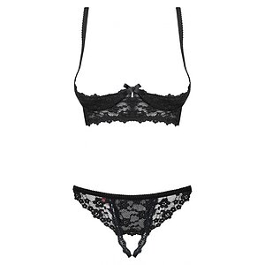 Set Fără Cupe Obsessive Letica Negru Set Fără Cupe Obsessive Letica Negru pe Denysa.ro