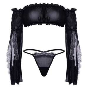 Set Leg Avenue Mesh Bandeau Negru Set Leg Avenue Mesh Bandeau Negru pe Denysa.ro