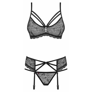 Set Lenjerie Intimă Obsessive 818-SEG Negru Set Lenjerie Intimă Obsessive 818-SEG Negru pe Denysa.ro