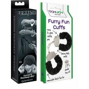 Set Limited Edition Lovers Fantasy Negru + Cătușe Furry Fun Cuffs Negru Set Limited Edition Lovers Fantasy Negru + Cătușe Furry Fun Cuffs Negru pe Denysa.ro