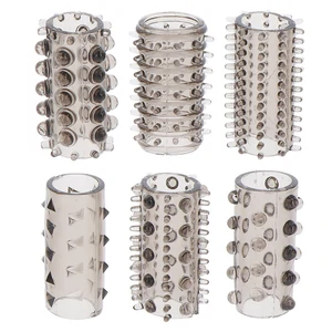 Penis Sleeve Cu Striatii Pentru Clitoris Mansoane Penis Cu Multiple Texturi