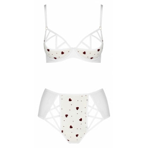Set Passion Lovelia Bikini Alb Set Passion Lovelia Bikini Alb pe Denysa.ro