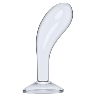 Plug Anal Transparent Cu Ventuza Stimulator Prostata Pentru Barbati Transparent