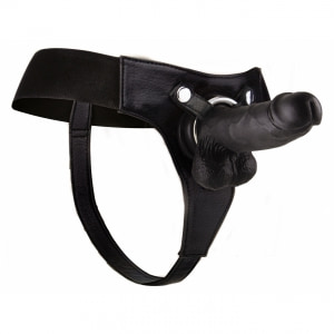 Strap-On Realistic - 8 Inch Negru Strap-On Realistic - 8 Inch Negru pe Denysa.ro