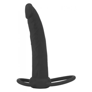 Strap-on Stimulare Anala Double Prober Negru Lubrifiant Pe Baza De Apa Recomandat Pentru Silicon