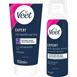 Veet EXPERT Set Epilare Intimă Cremă și Spumă Veet EXPERT Set Epilare Intimă Cremă și Spumă pe Denysa.ro