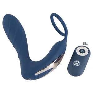 Plug Prostata Cu Inel Pentru Erectie Albastru Inel Penis Vibrator Pentru Prostata Albastru