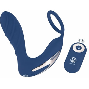 Vibrating Prostate Plug With Ring Albastru Vibrating Prostate Plug With Ring Albastru pe Denysa.ro